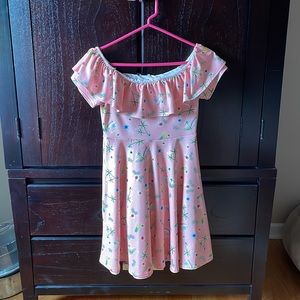 Pink Bardot dress from New Look